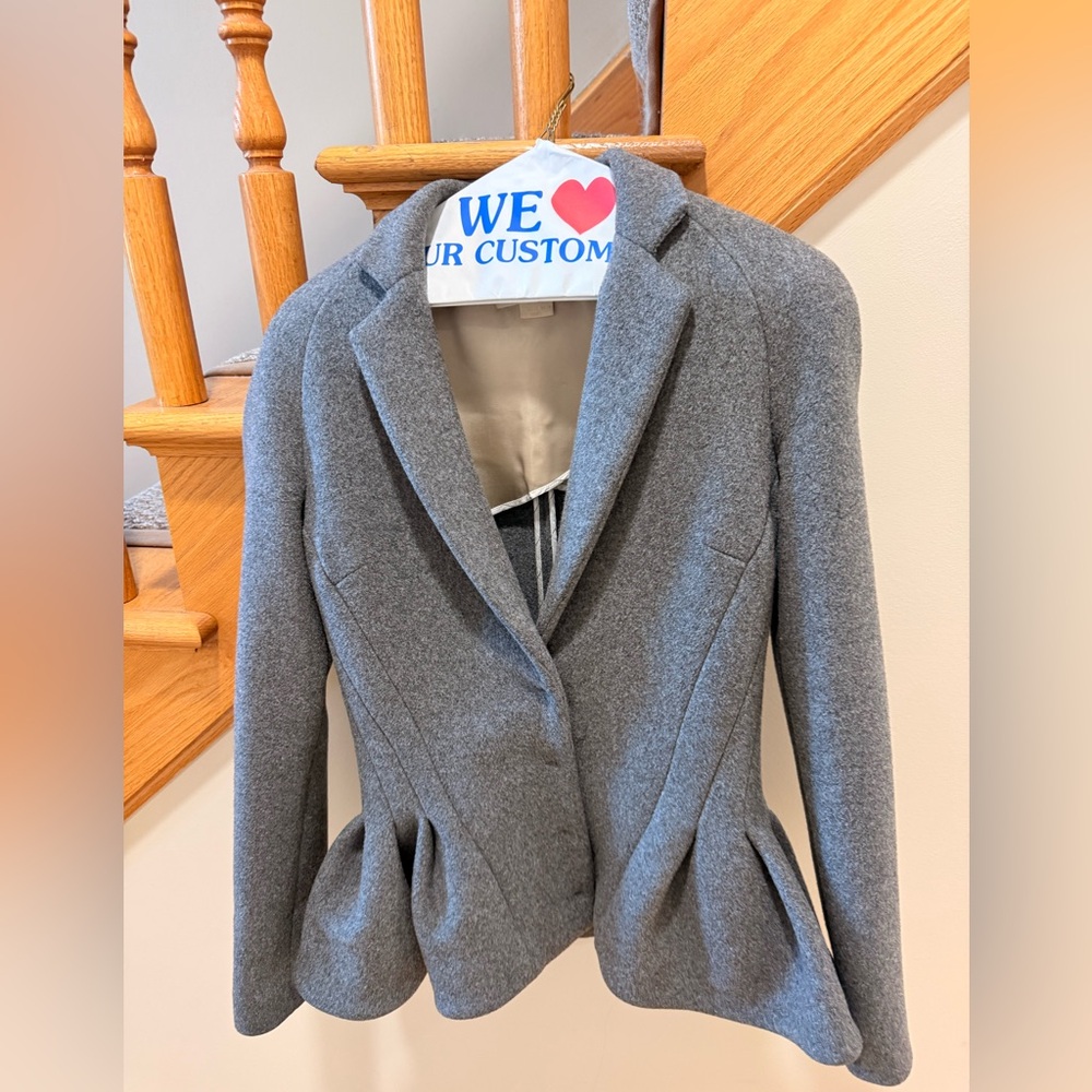 Antonio Berardi Sculptural Wool Jacket – Size Small – Rare / Architectural Cut